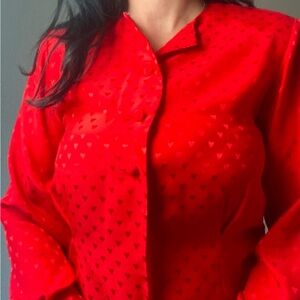 Vintage Evan Picone Heart blouse